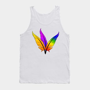 Three colorful feathers Tank Top